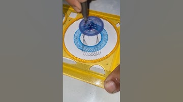 How many rotations did the pen 🖊️🥰 #shorts #art #satisfying #spirograph #design