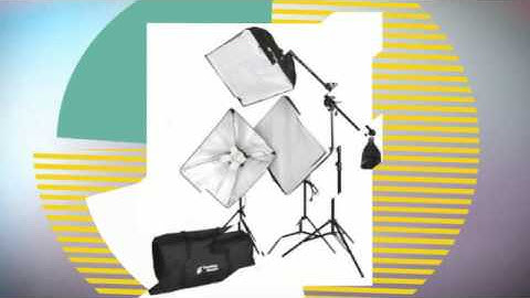 CowboyStudio 2000 Watt Digital Video Lighting kit with Boom