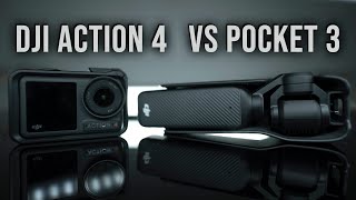 DJI Action 4 vs DJI Pocket 3 which will you choose? #osmopocket3   #osmoaction4   #vloggingcamera