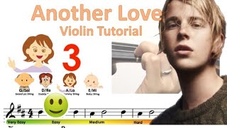 Tom Odell - Another Love sheet music and easy violin tutorial