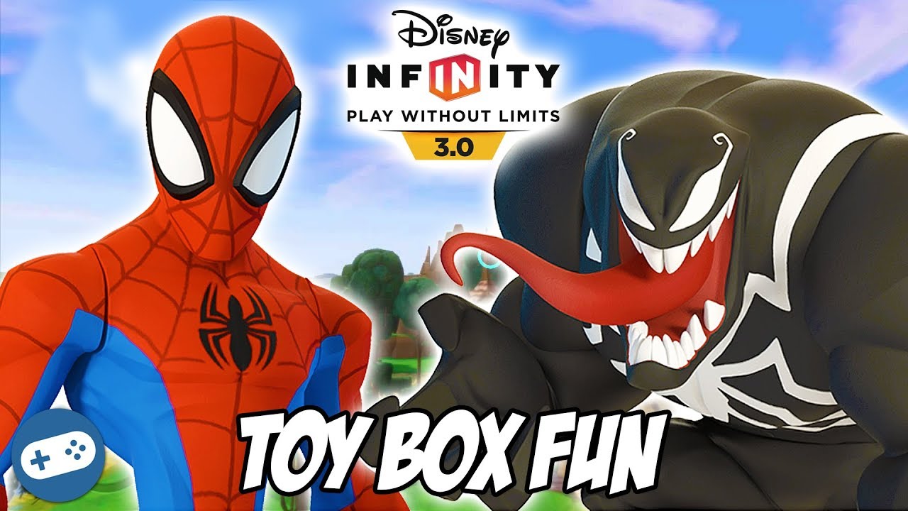 Spiderman Disney Infinity  Toy Box Fun Gameplay - YouTube