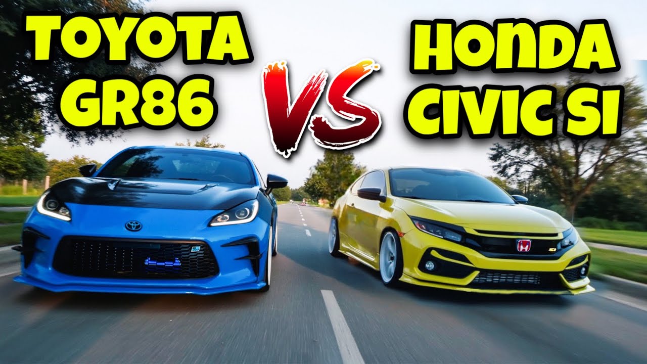 Racing My Toyota GR86 Against The Honda Civic SI