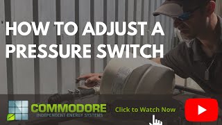 How to Adjust a Water Pump Pressure Switch