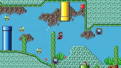 SMBX Custom level - underwater valley