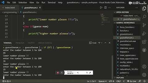 Number guessing game demo