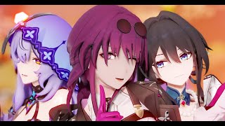 【崩スタ/Honkai: Star Rail MMD/60FPS】桃源恋歌【カフカ/ブラックスワン/ルアン・メェイ】