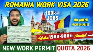Romania Work Visa 2026 150K New Jobs No Agent, No Ielts, Direct Work Permit Open
