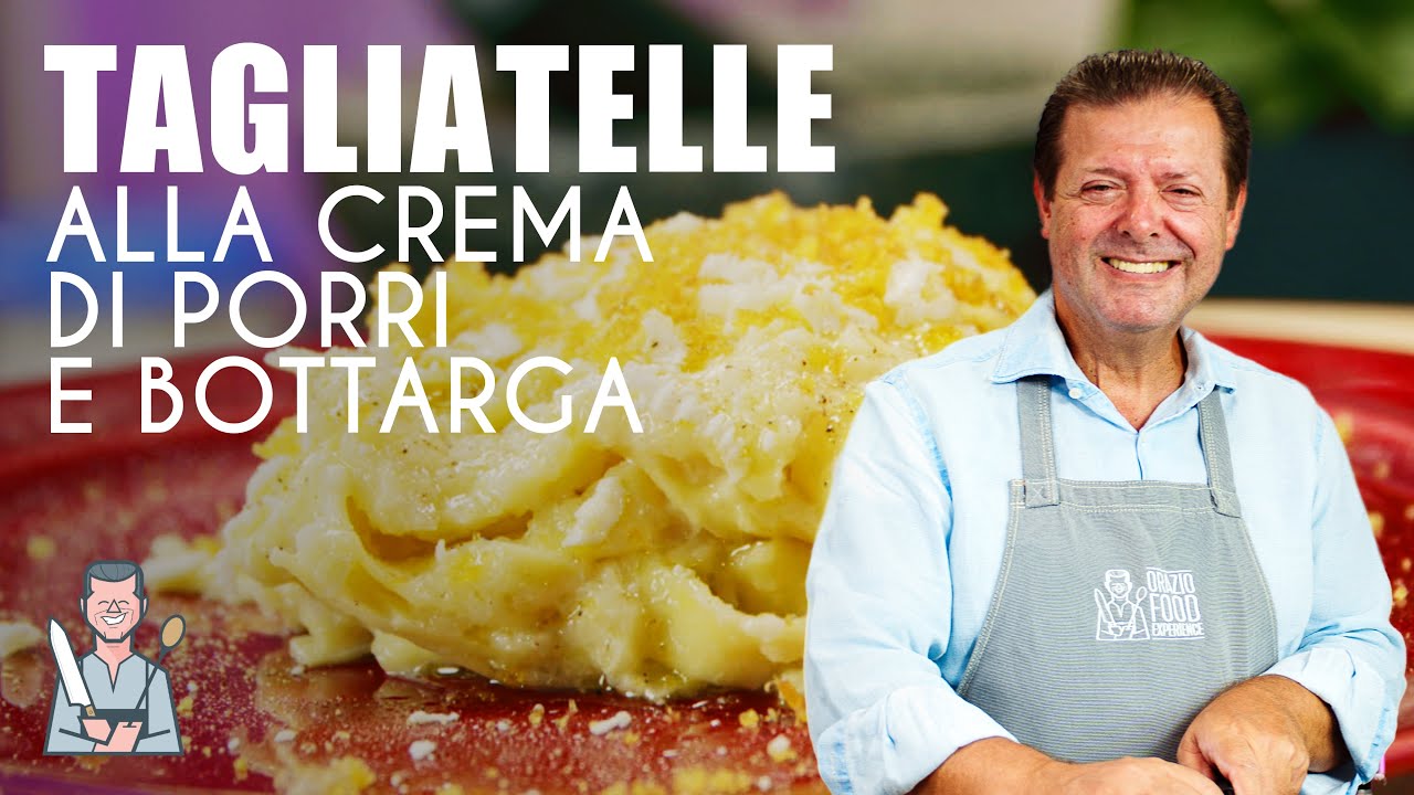 TAGLIATELLE ALLA CREMA DI PORRI E BOTTARGA - Squisite!