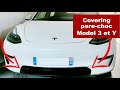 Covering parechoc pour tesla model 3 et model y