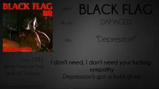 Black Flag - Depression (synced lyrics)