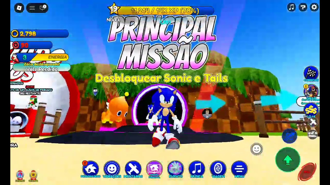 Jogando Sonic speed simulator parte 1
