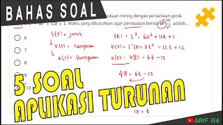 5 Soal Aplikasi Turunan