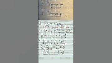 Integration by Partial Fraction Method