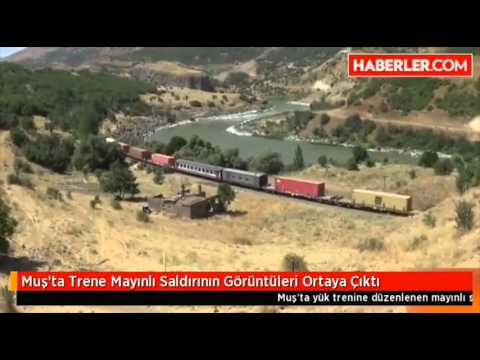 muş'ta pkk treni havaya uçuruyor