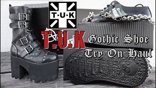 Gothic Shoe Haul | T.U.K Shoes | Try on Haul | Mademoiselle Tineoidea