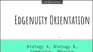 Trimester 2 Edgenuity Orientation