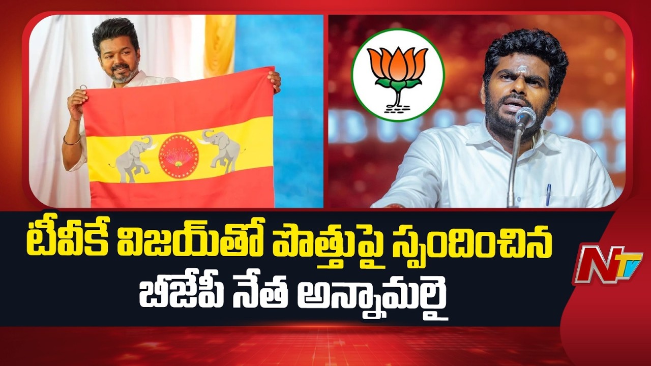 BJP Leader Annamalai Reacts to Alliance Talks with Vijay’s TVK Party | NTV Telugu