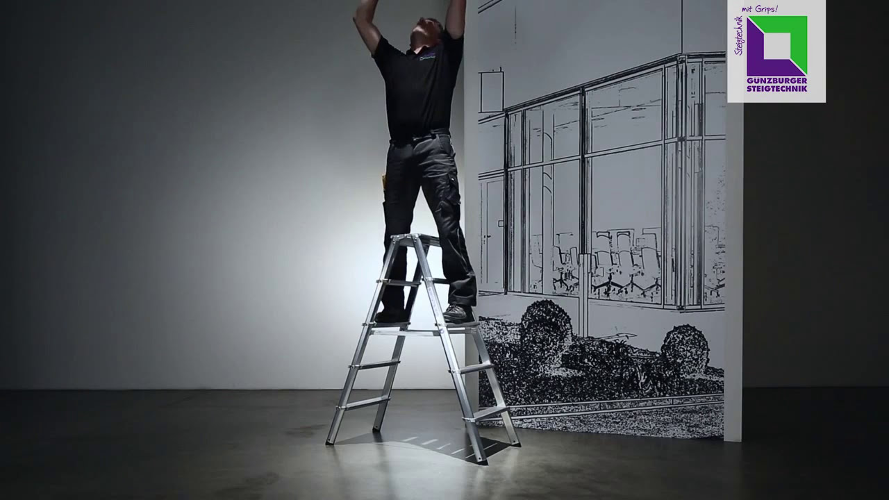 MUNK Stufenstehleiter ML für Handwerk & Industrie - Sicher & Handlich in der Höhe