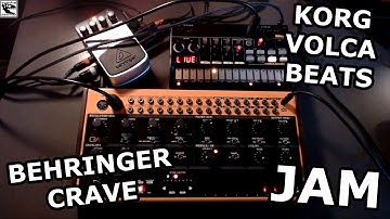 Behringer Crave & Korg Volca Beats jam