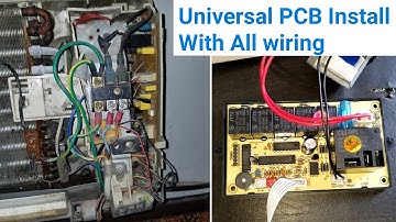 How to install universal PCB Board in split ac all wiring connections in Urdu/Hindi