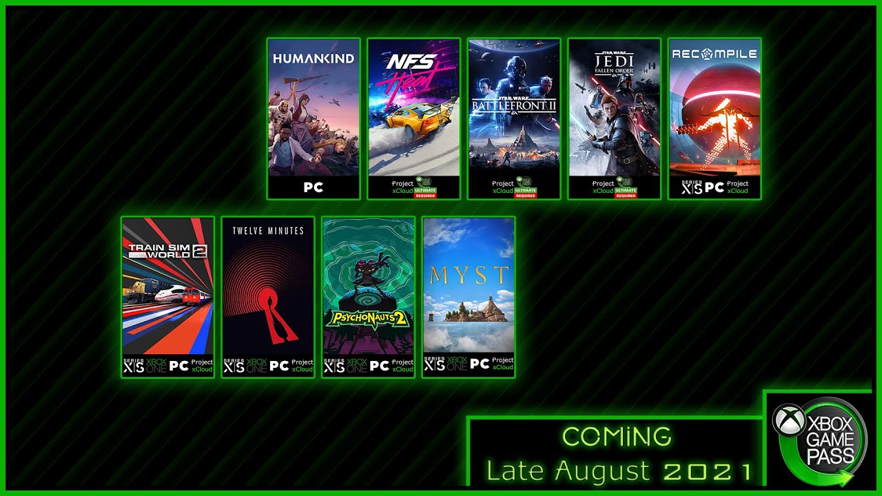 Coming to Xbox Game Pass Late August 2021 - YouTube