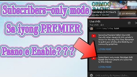 HOW TO ENABLE SUBSCRIBER ONLY MODE SA PREMIER