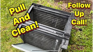 Pulling Evaporator Coil And Cleaning! Follow Up From Last Week!