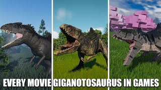 All MOVIE Giganotosaurus Models In PC &amp; Roblox !