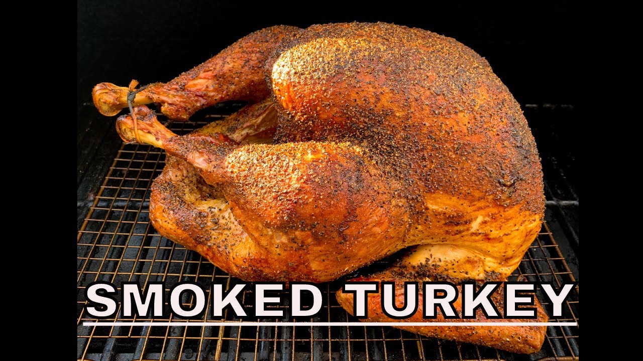 Smoked Turkey On A Pit Boss Pellet Smoker Youtube