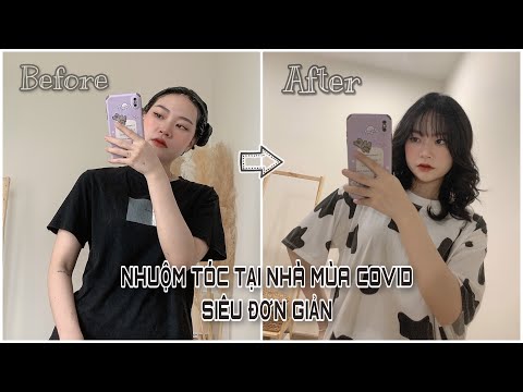 Tóc Nhuộm Màu Than Chì - Nhuộm Tóc Tại Nhà 💇🏼‍♀️ Màu Than Chì| Cách mình dưỡng tóc | Ngọc Búnn