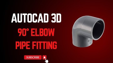 90° Elbow Pipe Fitting in AutoCAD