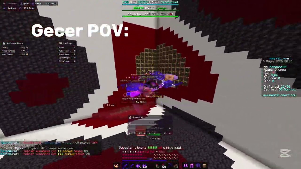 RastelCraft (PastelCraft) R4PE with Nursultan Client