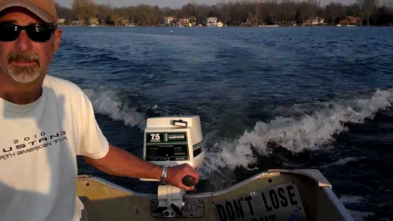 GAMEFISHER 7.5 HP OUTBOARD MOTOR 1 - YouTube