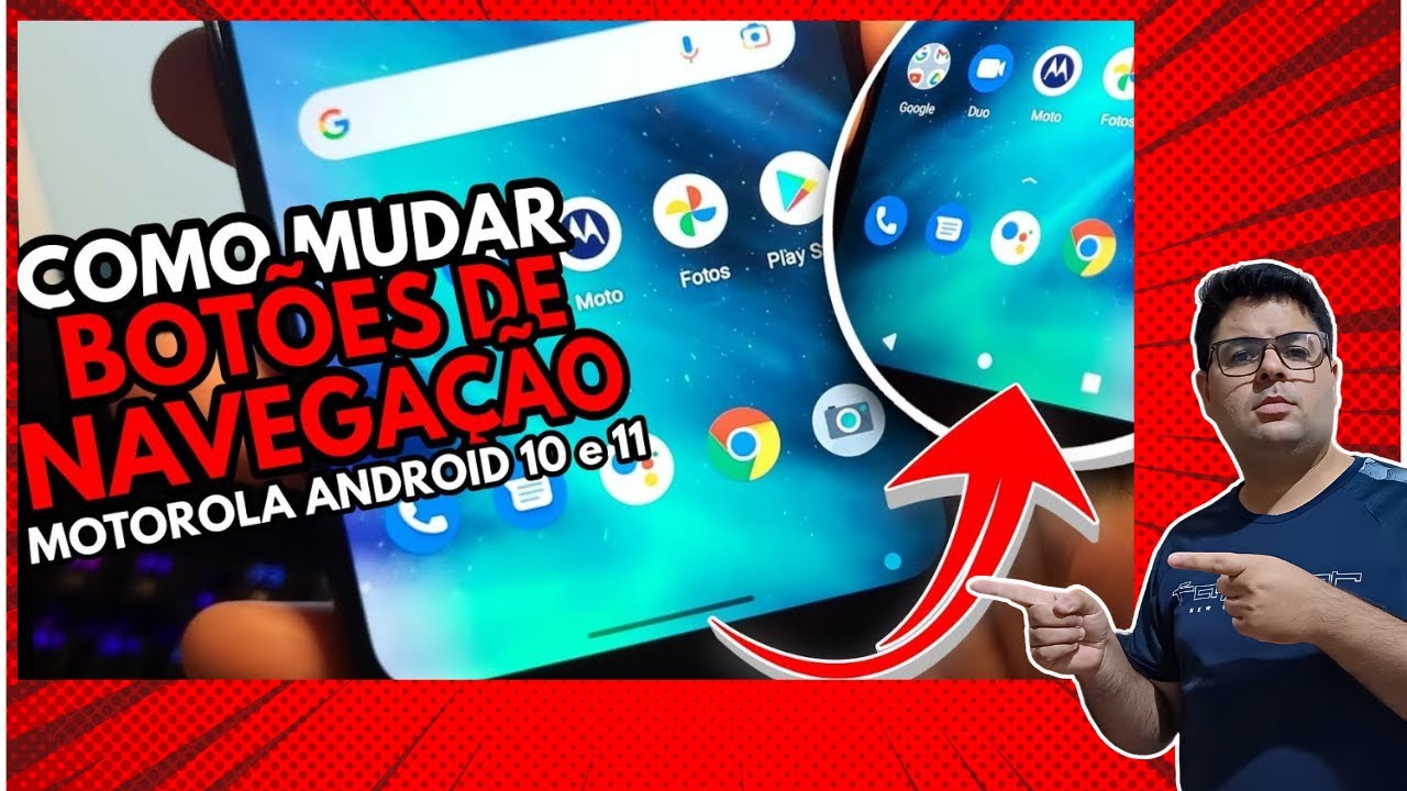 Como Mudar o Botão de Navegação no Motorola #motorola #navegação # ...
