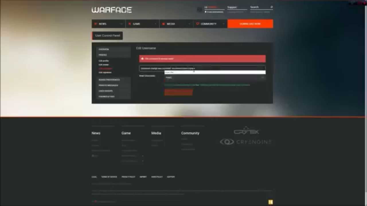 How To Change Warface Name