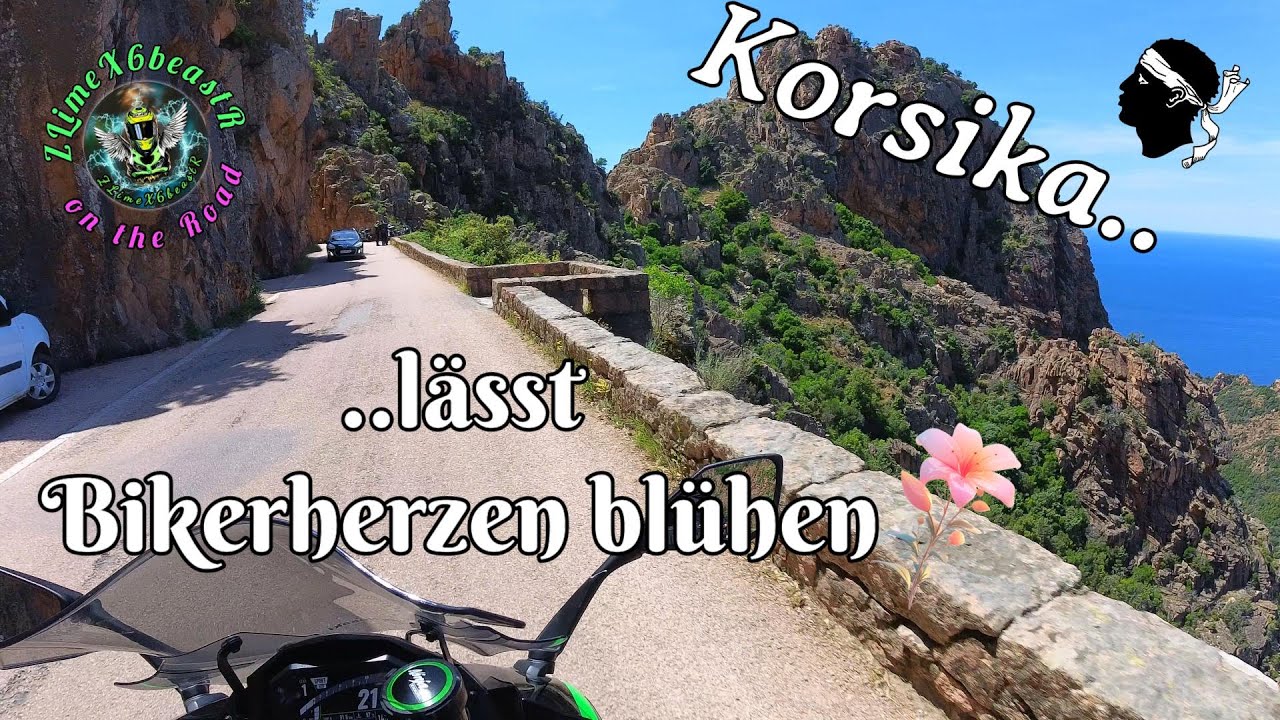 🌍Kurvenrausch Korsika 1.200 km zwischen Berge, Schluchten und Meer mit dem Motorrad🌺