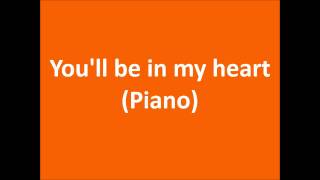 Video thumbnail of "You'll Be In My Heart aus Tarzan (Piano-Cover)"