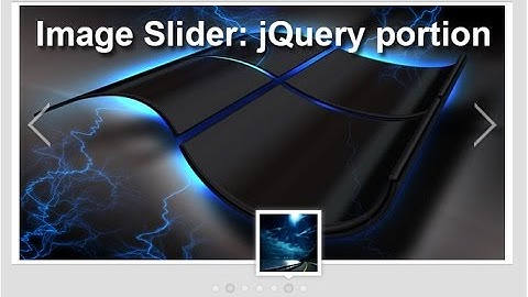 Web Design: Purdue CGT 353 Image Slider jQuery Part (older version)
