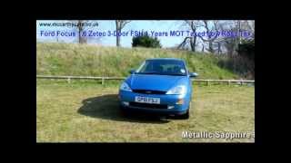 Ford Focus 1.6 Zetec 3-Door FSH 1 Years MOT GP51 McCarthy Cars Croydon Hatchback