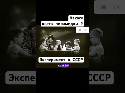Какого цвета пирамидки ? #эксперимент #ссср #психология #шортс #shorts
