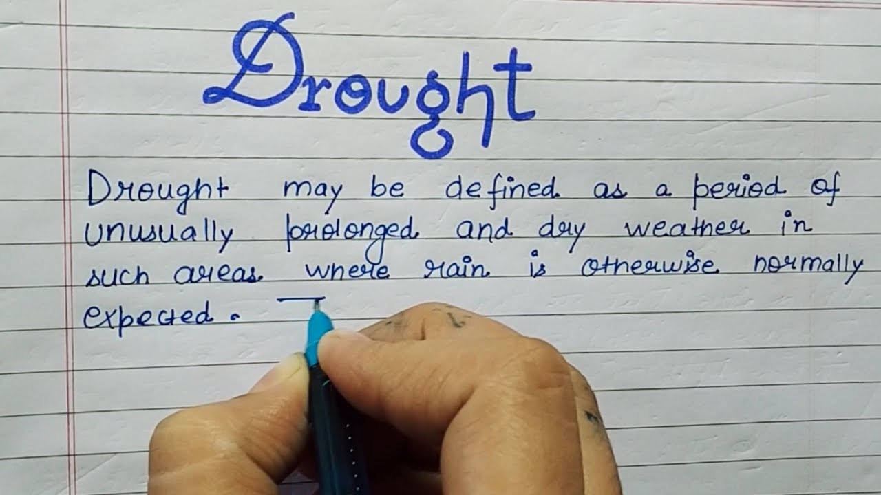 writing an essay about drought