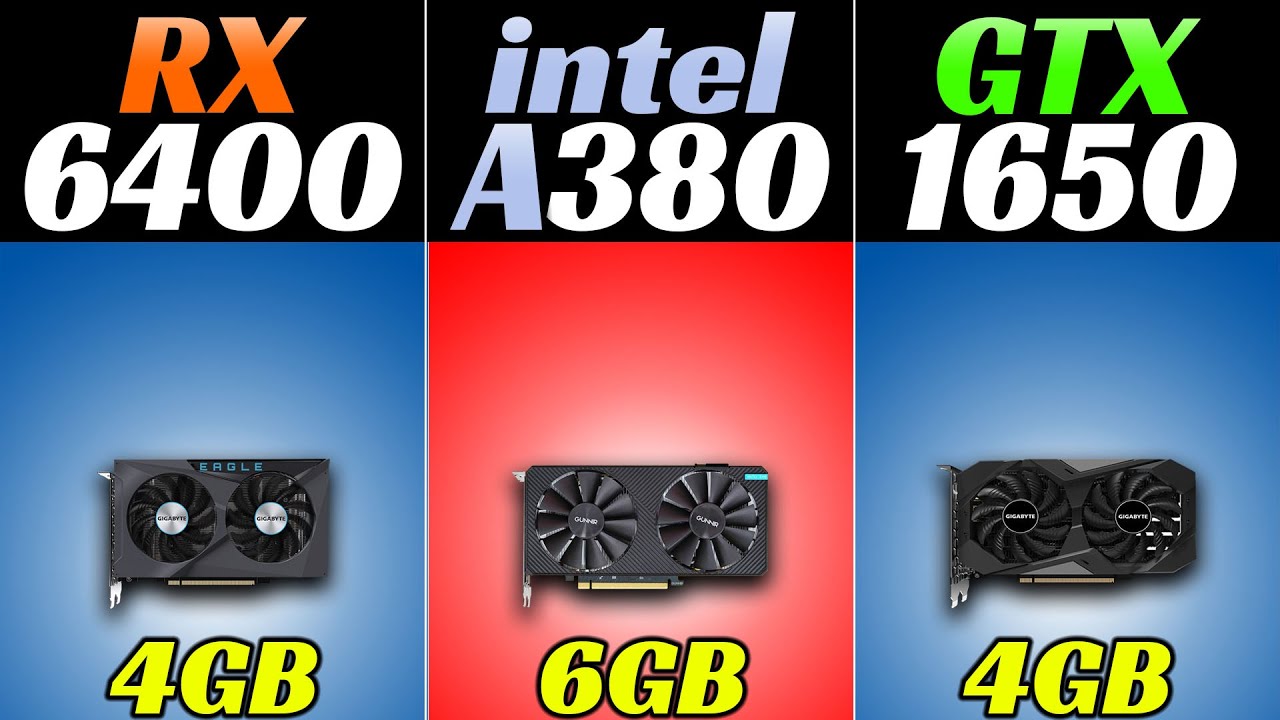 RX 6400 Vs GTX 1650 Vs Intel ARC A380 I3 12100F 1080p Gaming rx-6400-vs-gtx-1650-vs-intel-arc-a380-i3-12100f-1080p-gaming