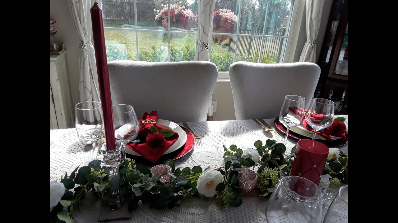 Valentine's Day 2021 Tablescape! - YouTube