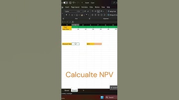 Excel mode,npv formula #excel ,#shortvideo ,#ms