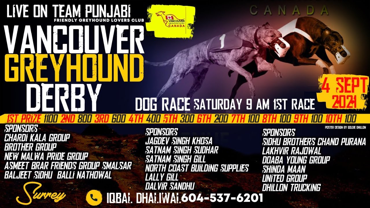 VANCOUVER GREYHOUND DERBY 4 SEPT 2021 YouTube