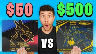 $50 vs $500 Elite Pokémon Box!
