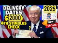 📈 NEW $2000+ Latest IRS 4th Stimulus Check For ALL!?✅ Social Security SSI,SSDI,VA Seniors🎉