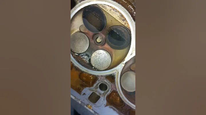 The timing belt is broken and the valves are bent #automobile #engine