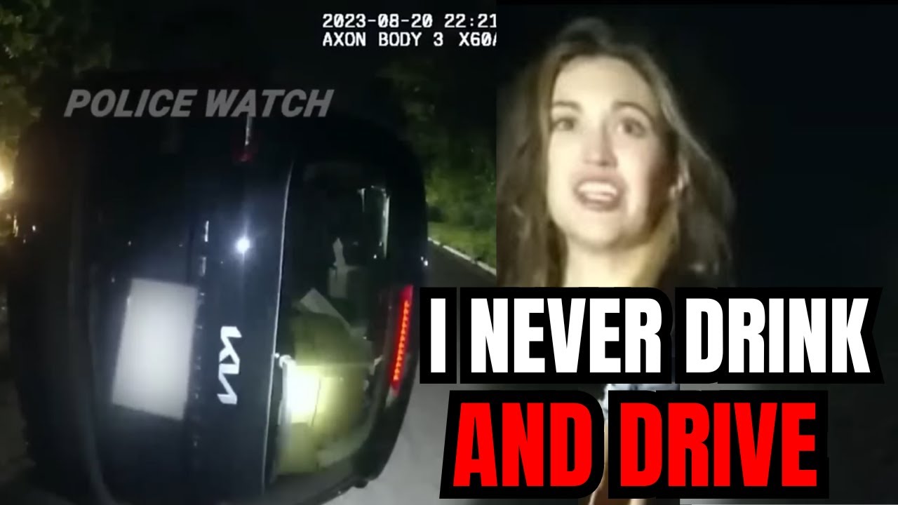 Entitled Drunk Woman Arrested After flipping her car - YouTube