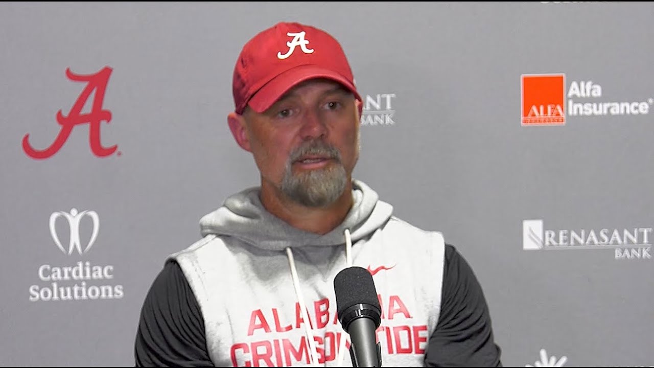 Alabama football OC Ryan Grubb talks naming Ty Simpson starting quarterback (via Alabama Athletics)